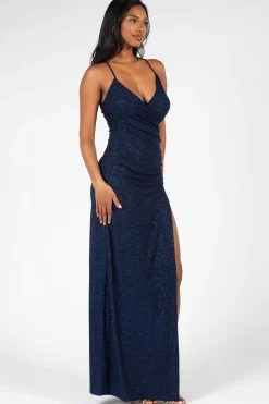 Lovely Day Alena High Slit Glitter Maxi Dress Sale