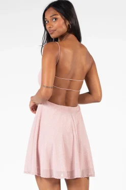 Chelsea Alice Shimmer Strap-Back Mini Dress Online