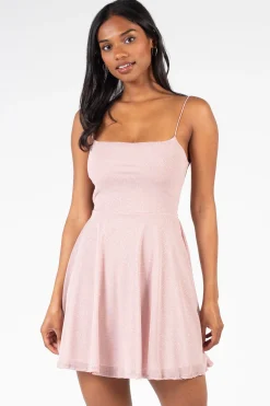 Chelsea Alice Shimmer Strap-Back Mini Dress Online