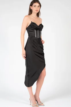 M. Poema collection Amara Rhinestone Corset Mini Dress Discount