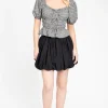 Mable Amy Poplin Bubble Hem Mini Skirt Online