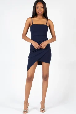 Blue Blush Ana Asymmetrical Bodycon Dress Fashion
