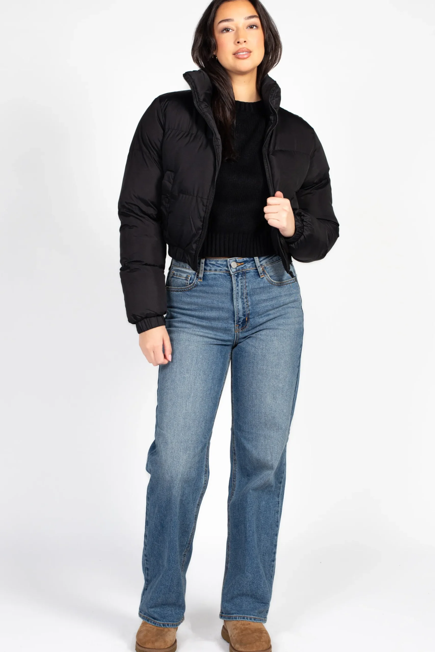 Anwnd Annelise Padded Cropped Puffer Jacket Online