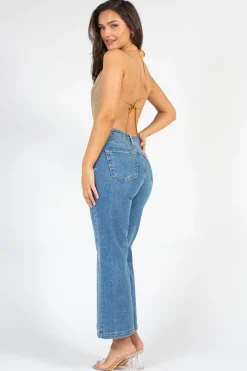 Better Be Arabella Rhinestone Crop Top Online