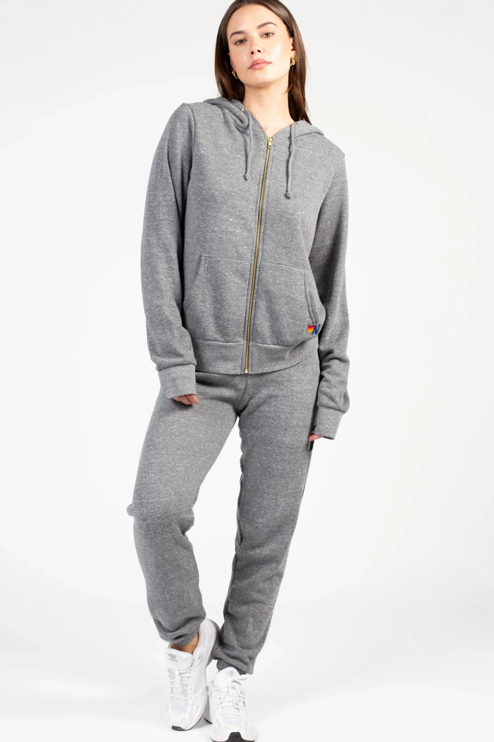 Aviator Nation Classic Bolt Sweatpants HeatherGrey Clearance