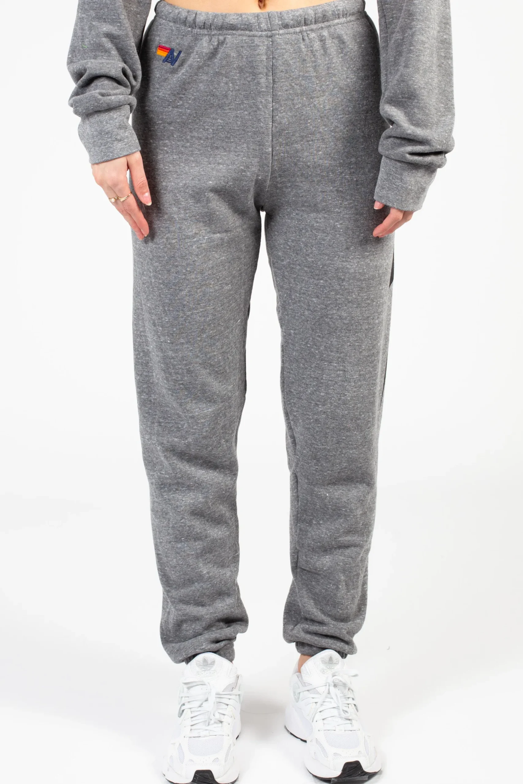 Aviator Nation Classic Bolt Sweatpants HeatherGrey Clearance