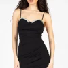 Privy Azura Embellished Bust Mini Dress Black Fashion