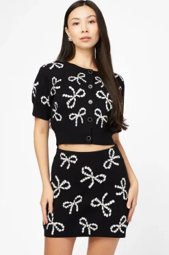 Mable Blair Bow Detailed Mini Skirt Hot