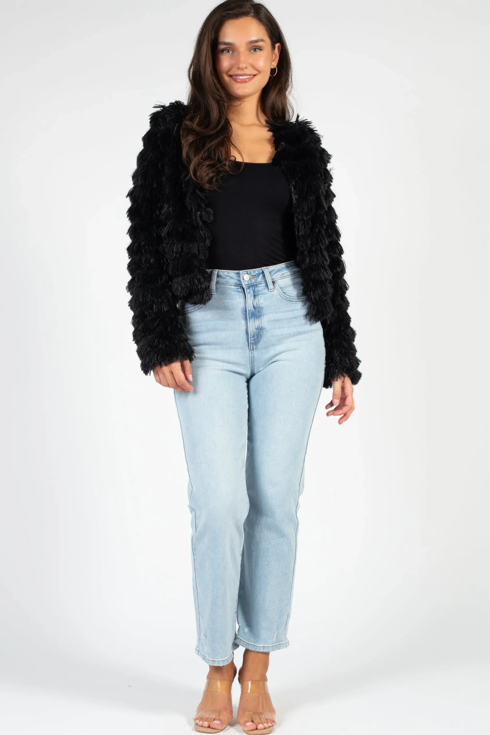 Fantastic Fawn Callie Shaggy Fringe Jacket Online