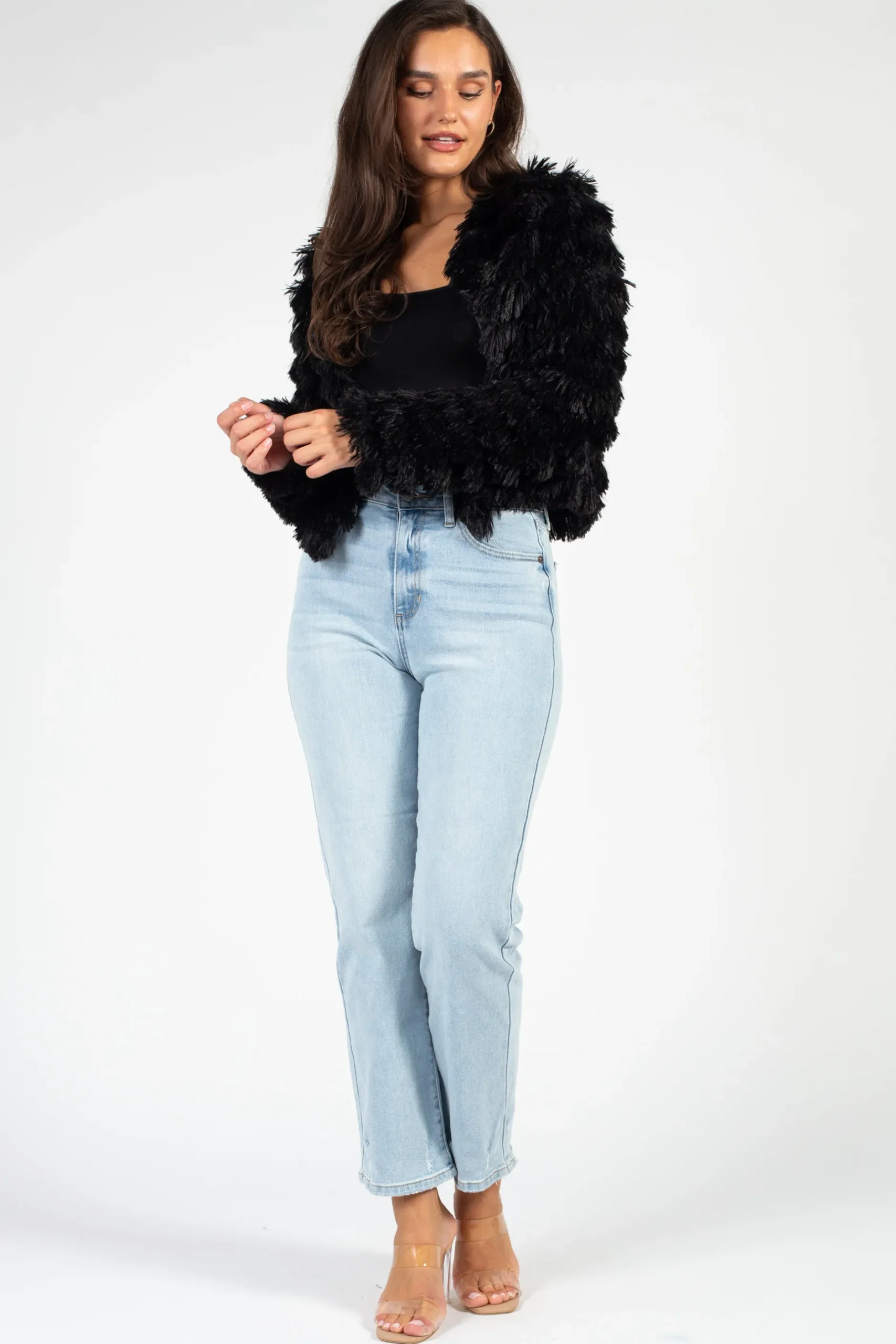 Fantastic Fawn Callie Shaggy Fringe Jacket Online