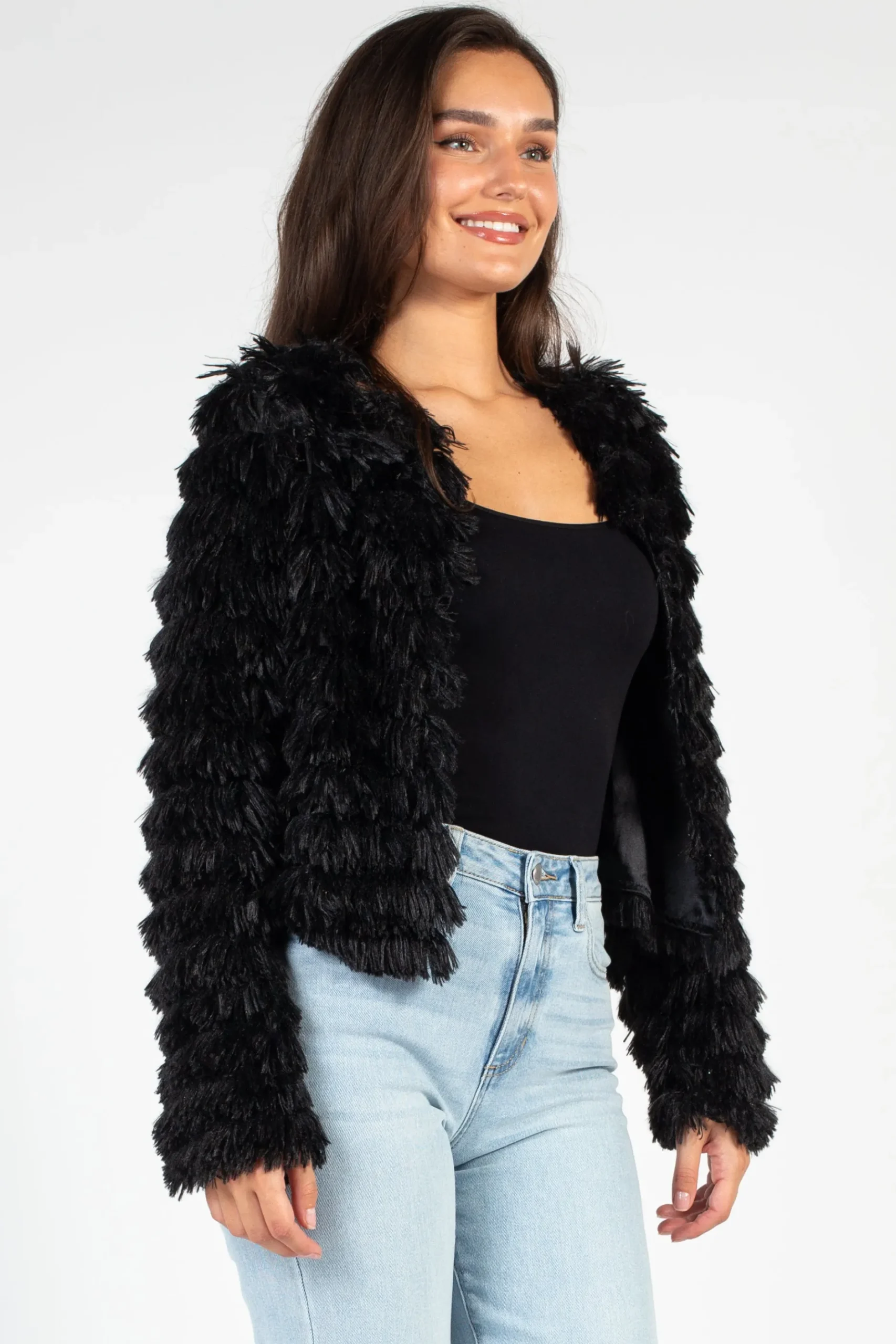 Fantastic Fawn Callie Shaggy Fringe Jacket Online