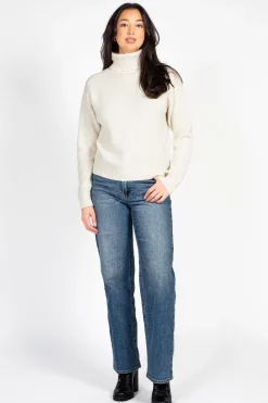 Double Zero Celina Ribbed Turtleneck Sweater Online