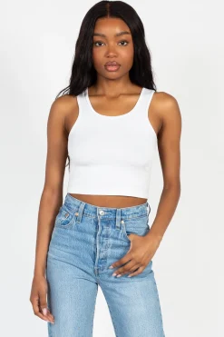 C'est Moi Bamboo Crop Tank Top Sale