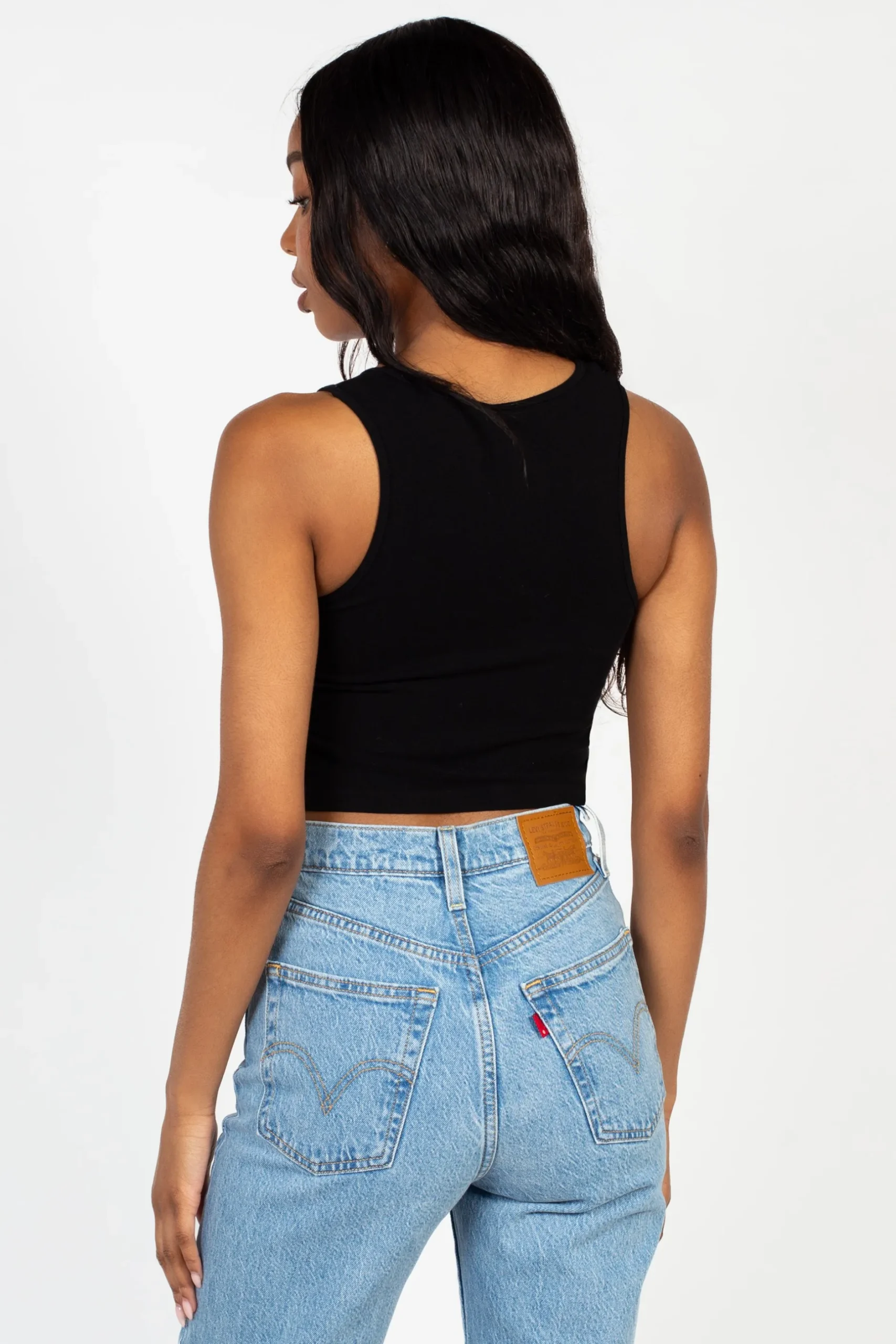 C'est Moi Bamboo Crop Tank Top Sale