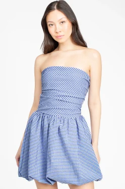 Illa Illa Clarissa Gingham Bubble Hem Mini Dress Discount