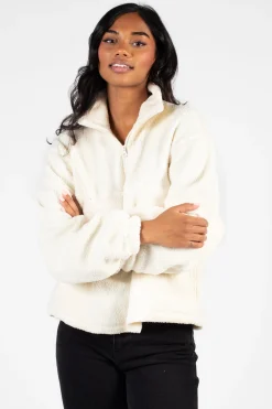 Double Zero Cuddle Up Half Zip Fleece Jacket Online