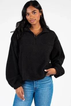 Double Zero Cuddle Up Half Zip Fleece Jacket Online