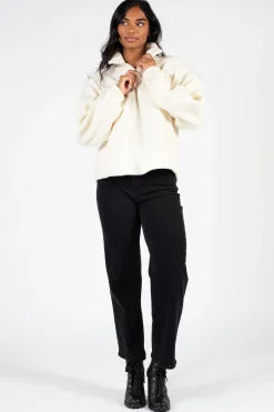 Double Zero Cuddle Up Half Zip Fleece Jacket Online