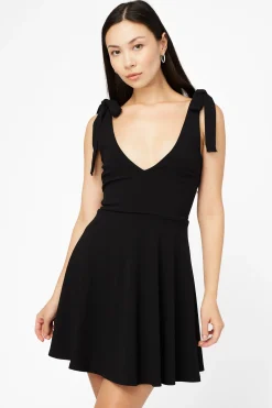 Blue Blush Gabriella Tie Shoulder Skater Mini Dress Discount