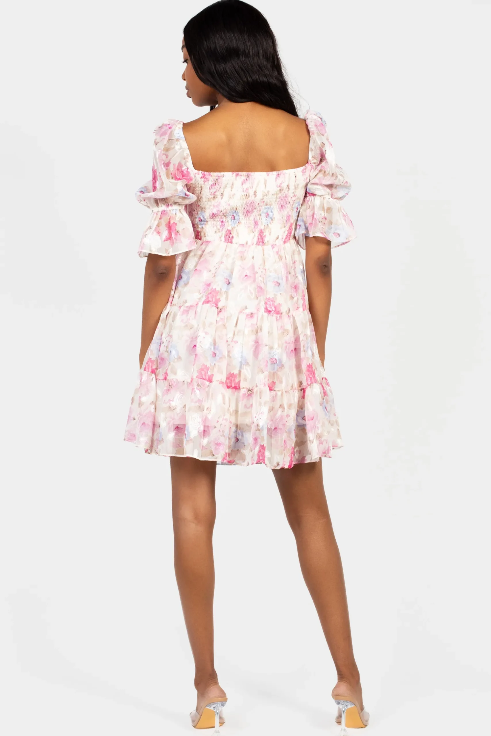 bigHit Gia Floral Mini Dress PinkRose Online