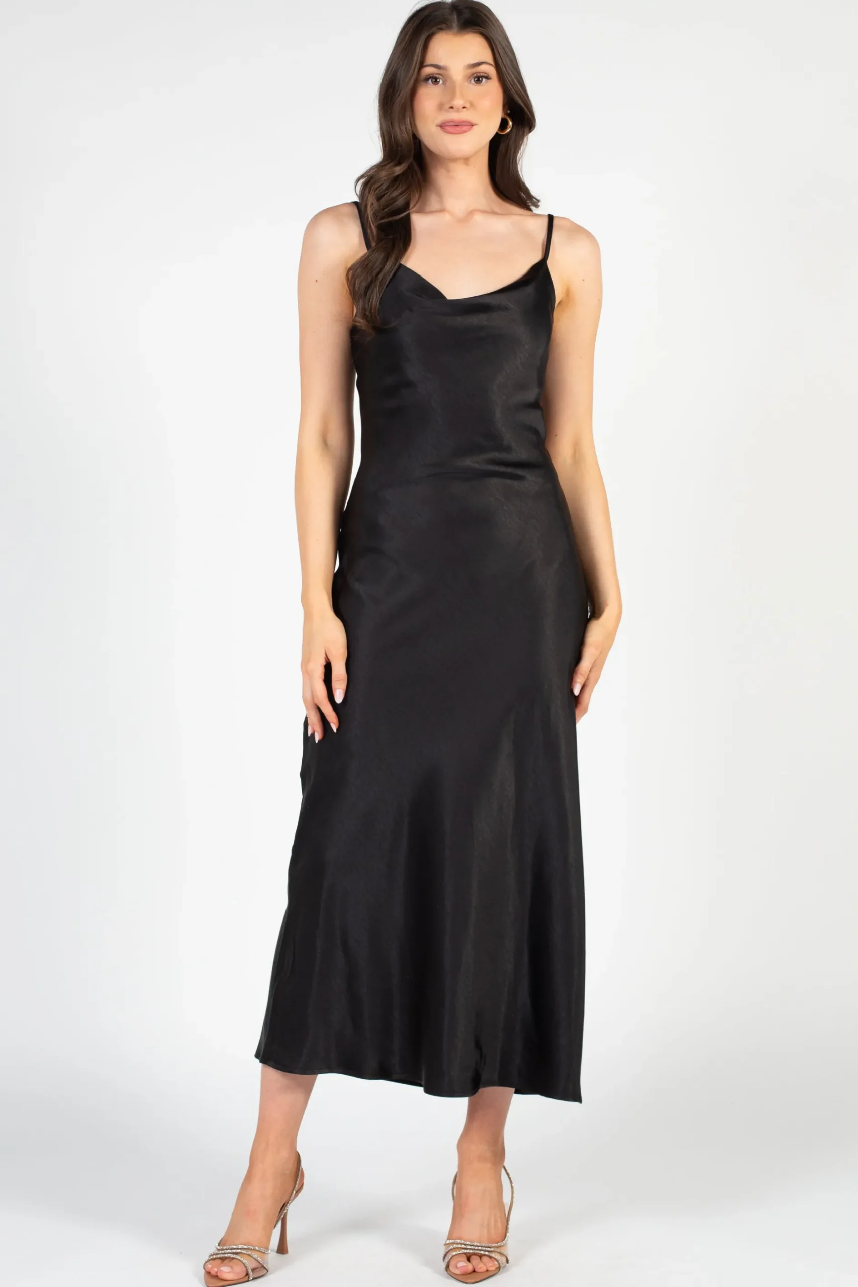 Audrey 3+1 Jillian Side Slit Midi Dress Outlet