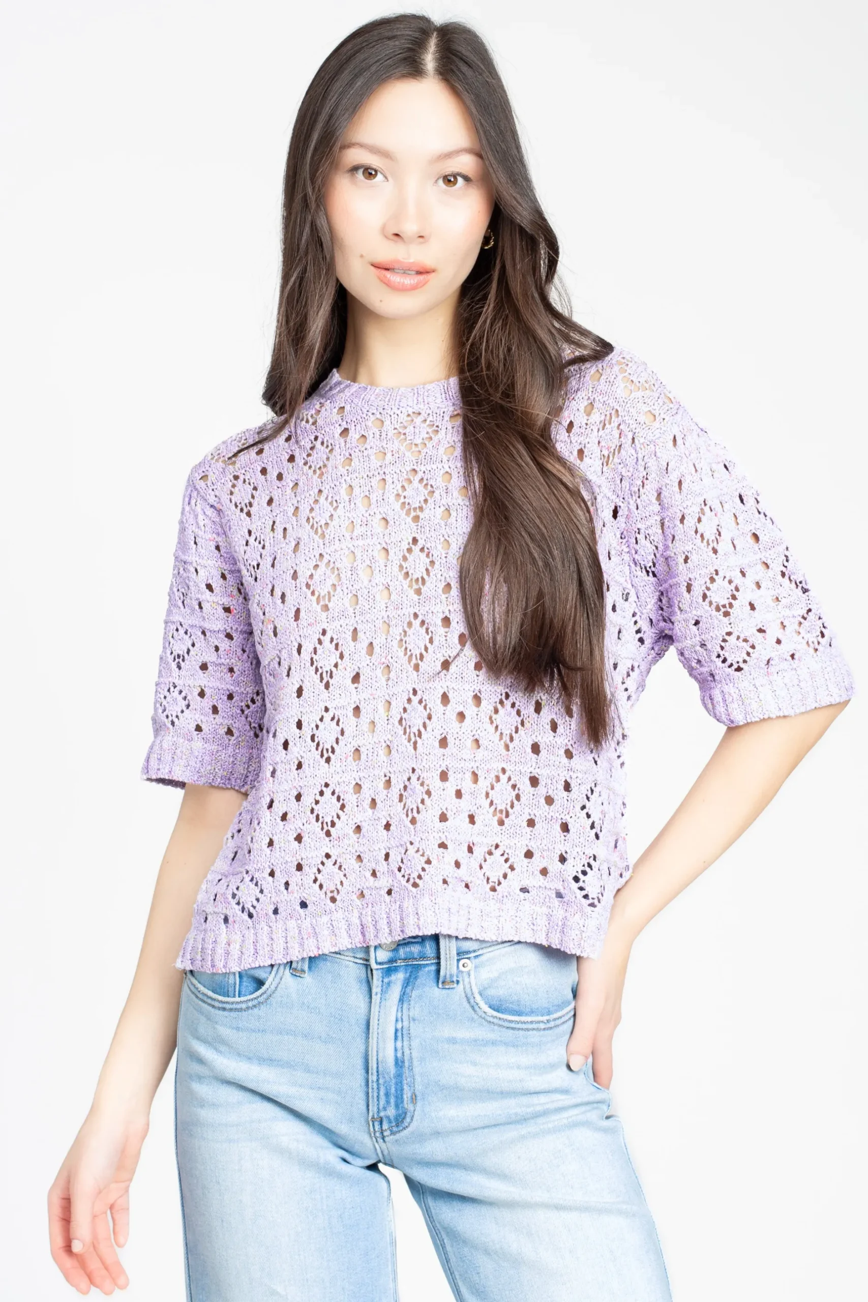 John + Jenn Saint Sweater HazyLilac Best