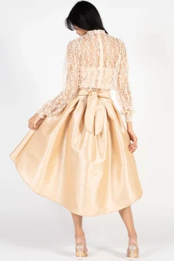 Apeach Juliette Mesh Bow Applique Blouse Hot