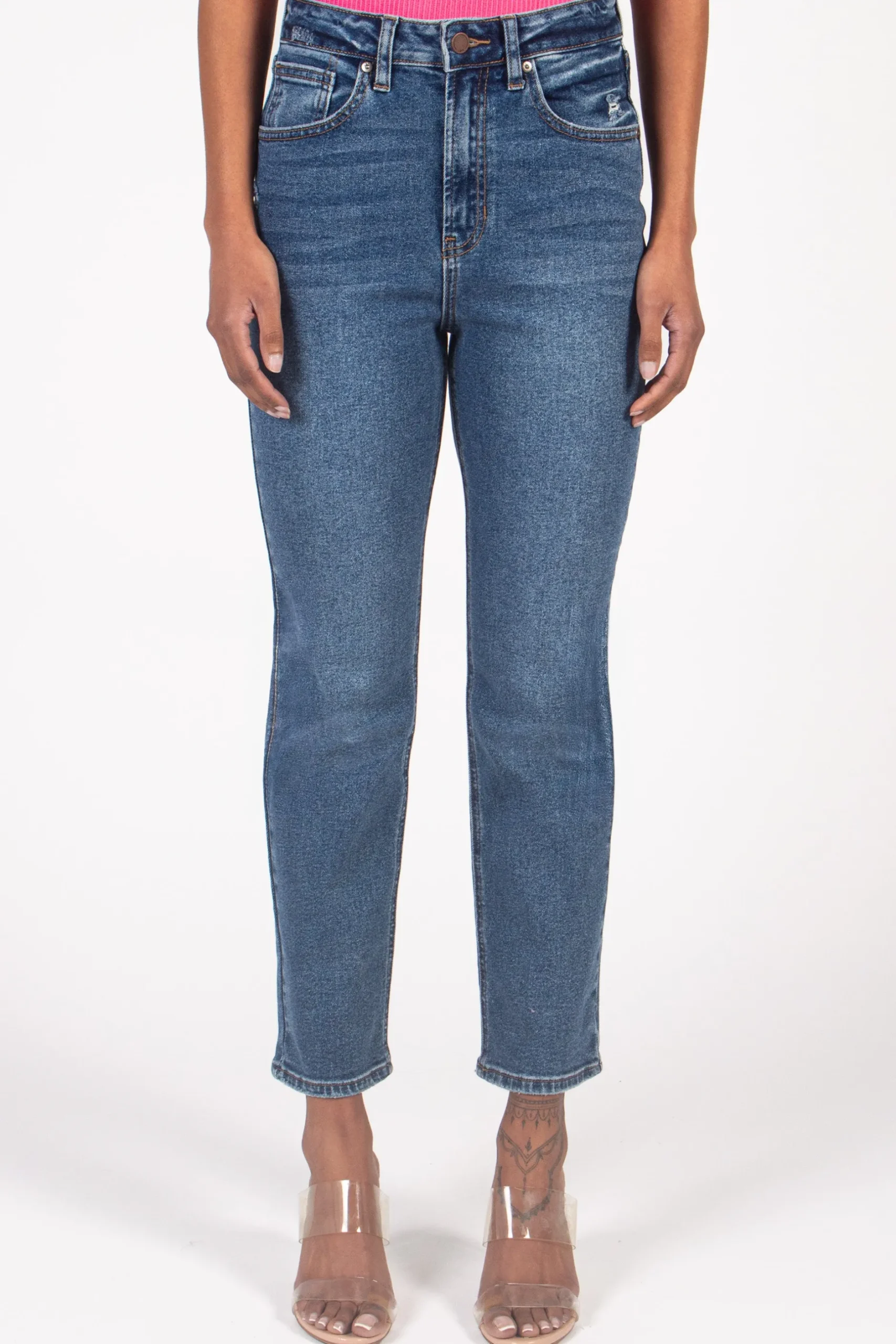 Just Black Denim Classic Slim Straight Jeans DarkDenim Sale