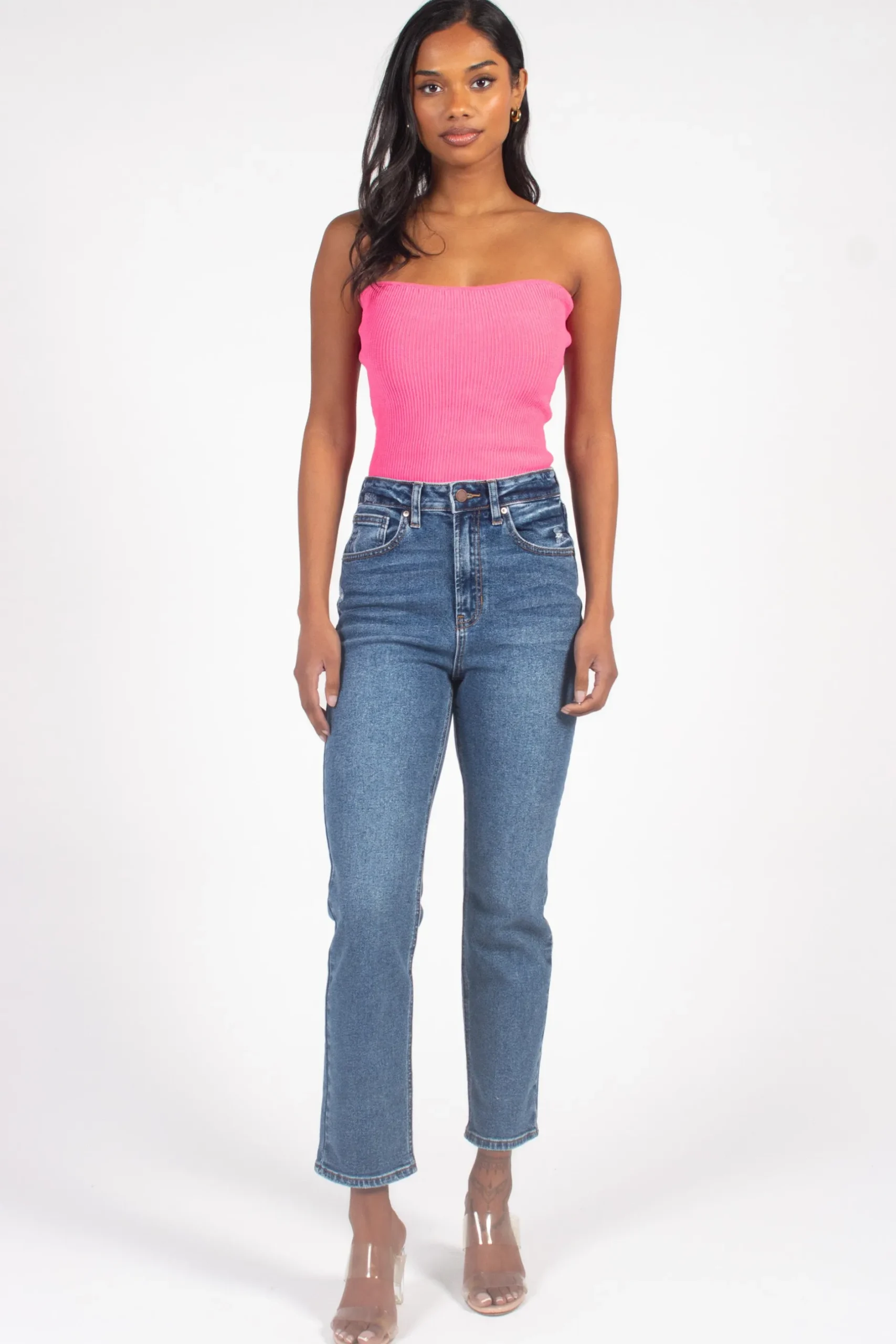 Just Black Denim Classic Slim Straight Jeans DarkDenim Sale