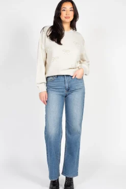 Just Black Denim Full Length Straight Jeans MediumDenim Discount