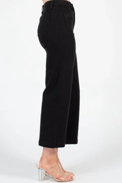 Just Black Denim Patch Pocket Wide Leg JetBlack Sale
