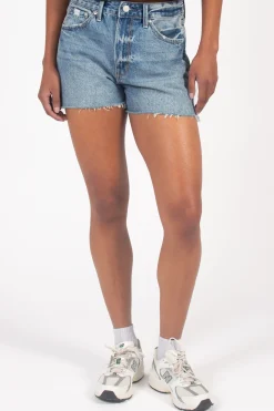 Just Black Denim Vintage Aline Short MediumWash Outlet