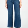 Just Black Denim Just Black Patch Pocket Wide Leg Jeans DarkDenim Outlet