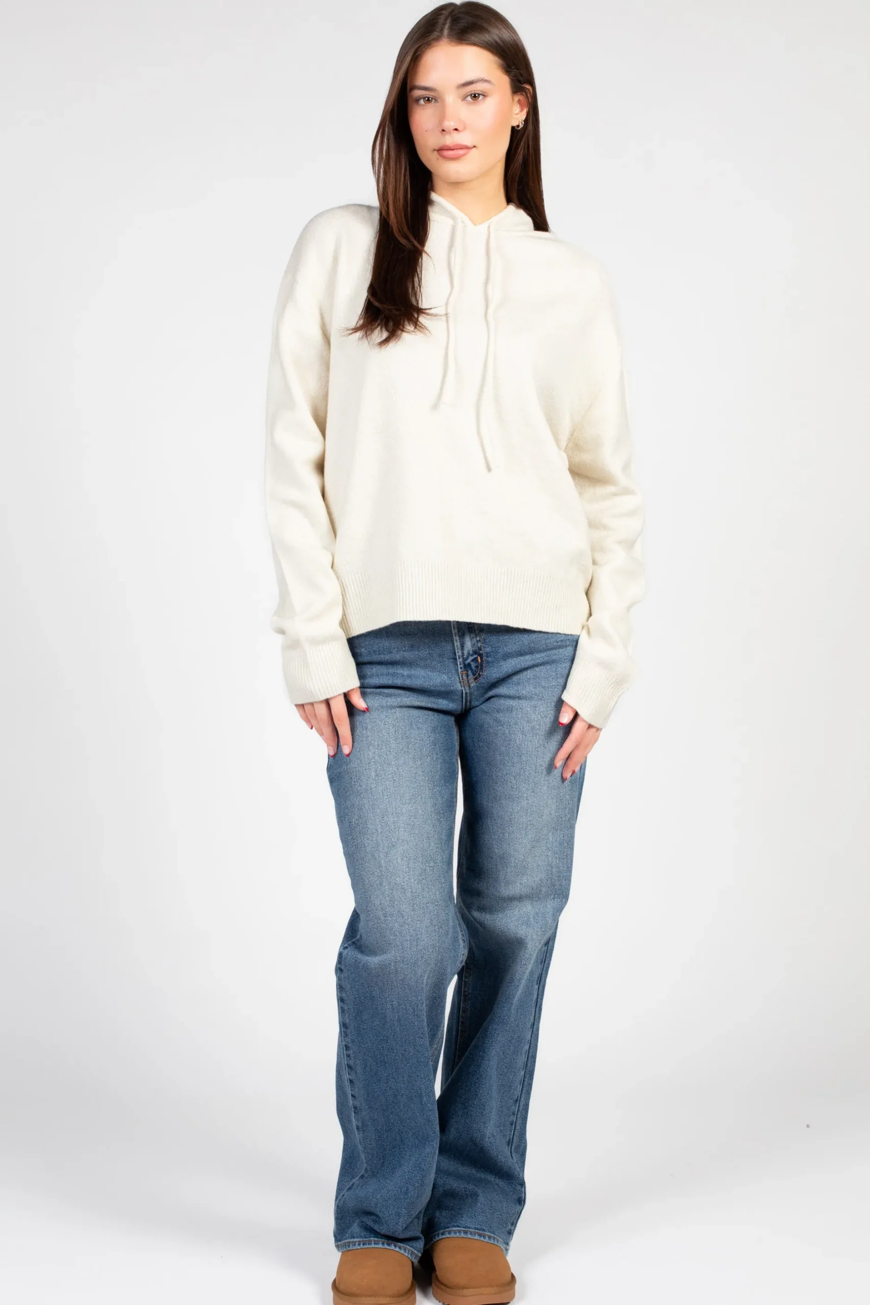 Double Zero Leah Hooded Sweater Sale