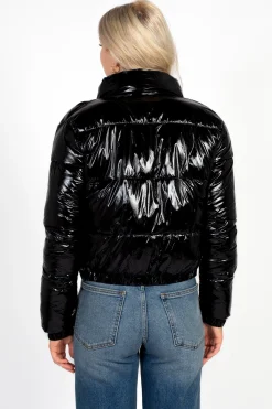 Love Me Now Collection Lena Shiny Puffer Jacket Best