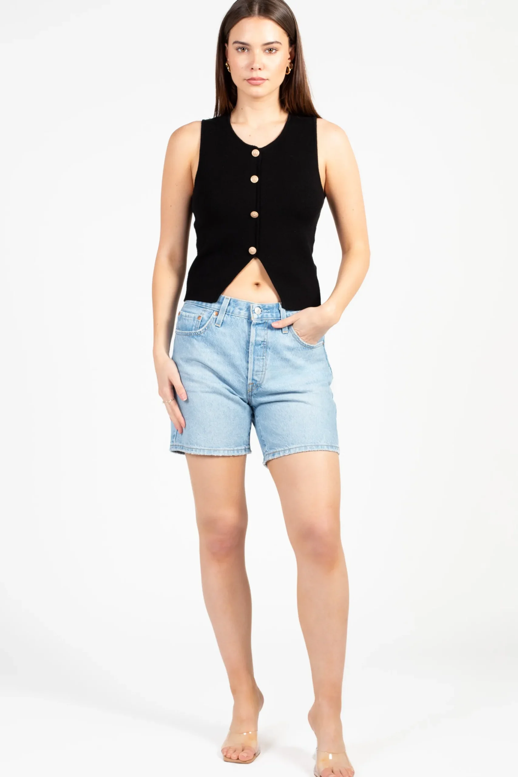Levi's 501® Mid Thigh Short Blue Sale