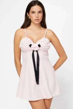 Hot u0026 Delicious Maeve Rose Applique Mini Dress Pink Best