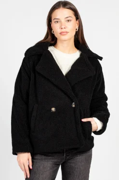 HYFVE Maia Collared Button Up Teddy Coat Online