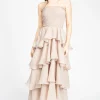 Klesis Marlow Smocked Tiered Ruffle Maxi Dress Online