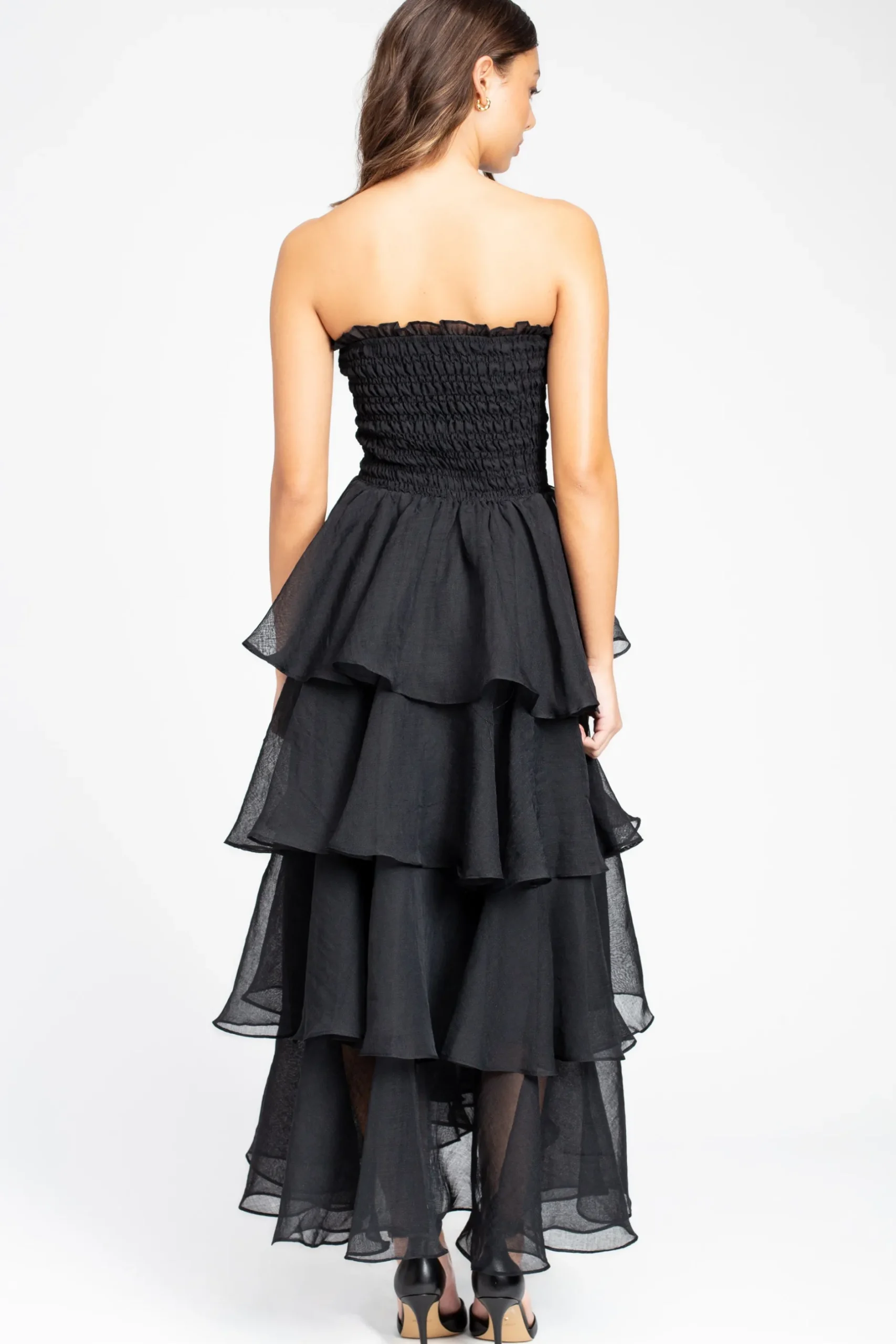 Klesis Marlow Smocked Tiered Ruffle Maxi Dress Online