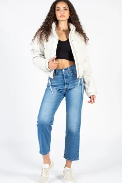 Love Tree Meilani Vegan Leather Cropped Jacket Outlet