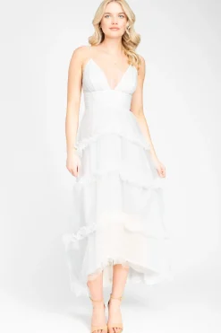 One and Only collective Melina Tulle Maxi Dress Clearance