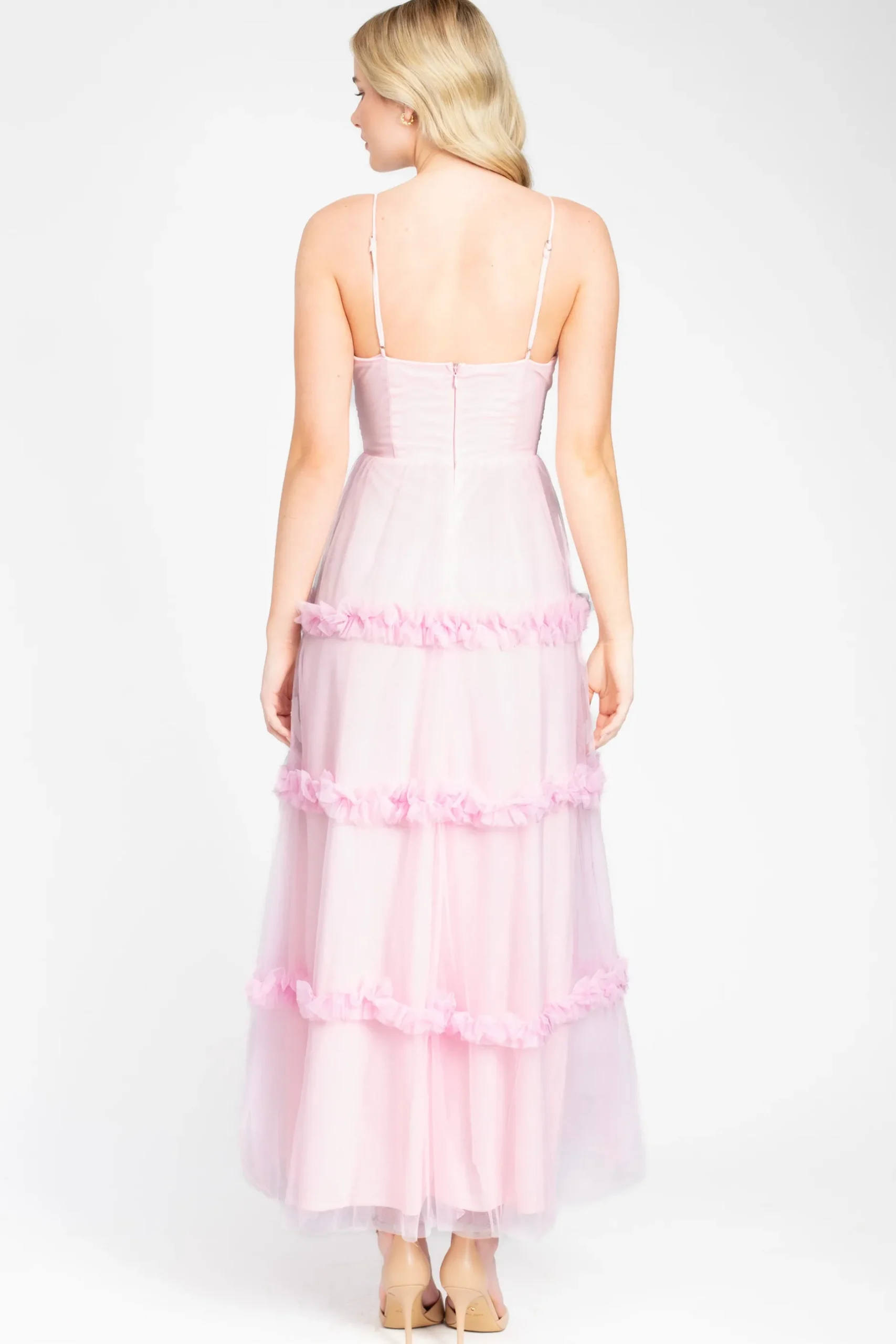One and Only collective Melina Tulle Maxi Dress Clearance