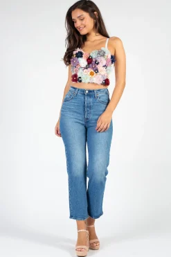 The Sang Milan Floral Applique Bustier Best