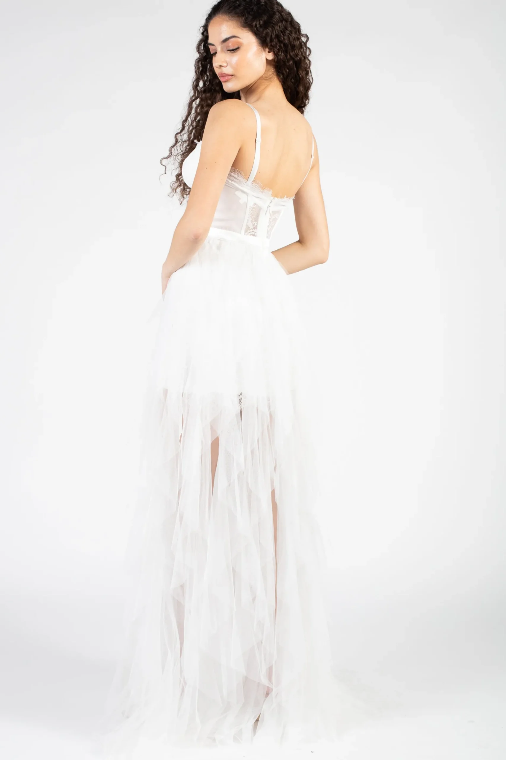 klesis Miley Tulle Lace Maxi Dress Discount