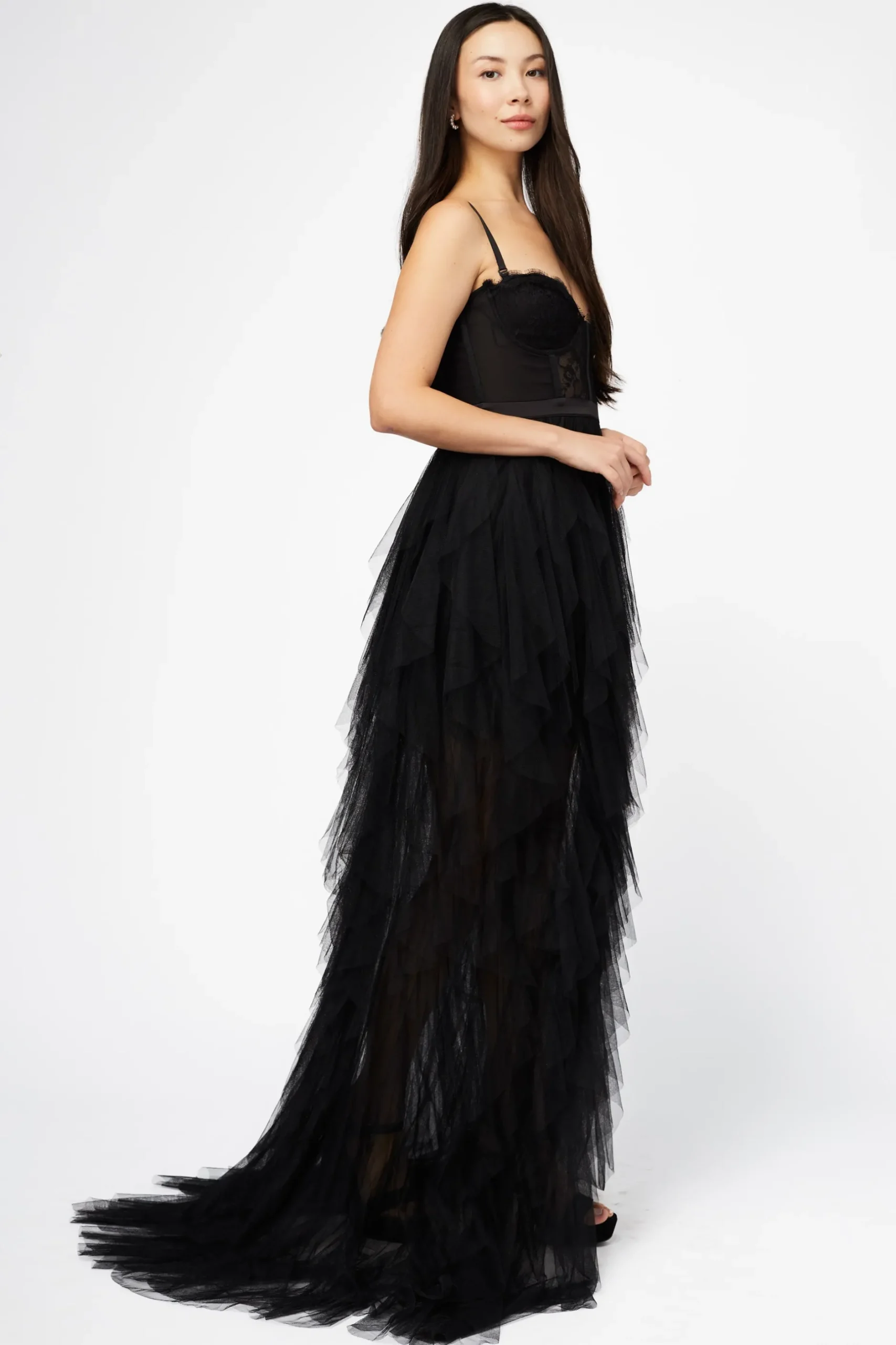 klesis Miley Tulle Lace Maxi Dress Discount
