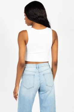 Nikibiki Ribbed Deep V Tank Top Hot
