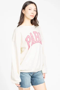 Daydreamer Paris Graphic Crewneck WhiteStone Best