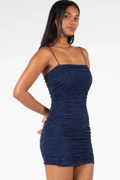 Chelsea Penelope Shimmer Mesh Mini Dress Outlet