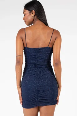 Chelsea Penelope Shimmer Mesh Mini Dress Outlet